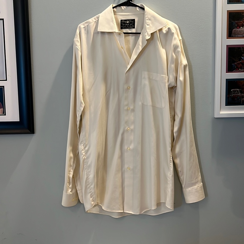 Pronto Uomo dress shirt size 16.5 Tall. No Iron! - Picture 2 of 8
